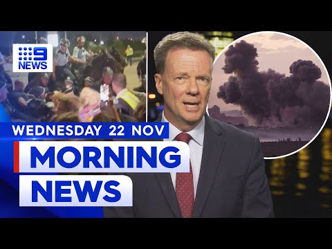 Sydney port protest arrests; Israel-Hamas hostage deal close | 9 News Australia