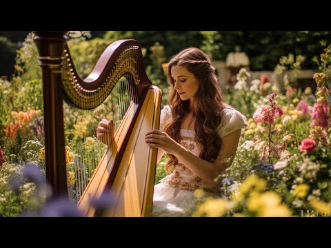 Calming Harp and Birdsong 🎼 Relaxing Music for Stress Relief, Meditation Music, Sleep Music