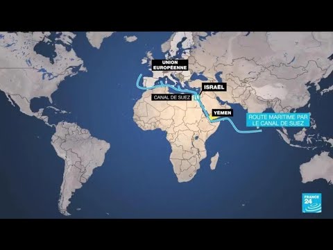 Les attaques en mer Rouge perturbent les cha&icirc;nes d'approvisionnement &bull; FRANCE 24