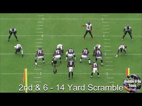 Ravens OL vs Texans DL - Lamar's Dropbacks From Week One