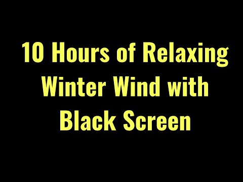 Relaxing winter wind with  black screen. Ideal for sleep, relax, read or study.