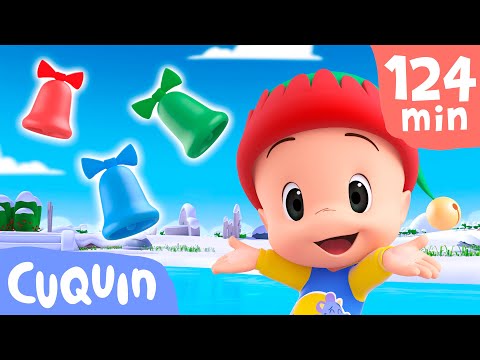 Colorful Christmas bells! 🎄🔔Learn colors with Cuquin's educational videos