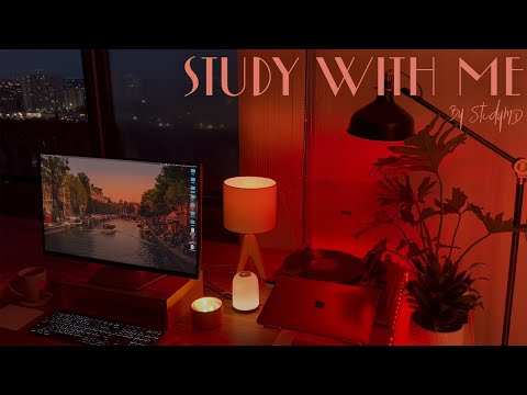 4-HOUR STUDY WITH ME 🧮 / Relaxing Piano/ Pomodoro 45