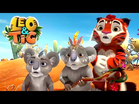 Leo and Tig 🦁 The Stone Flower ✨ All episodes in row  🐯 Funny Family Good Animated Cartoon for Kids