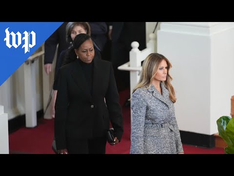 Melania Trump joins first ladies at Rosalynn Carter memorial