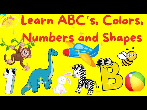 Learn ABC&rsquo;s, Phonics, Colors, Numbers &amp; Shapes | Five Little Monkeys Song &amp; More 