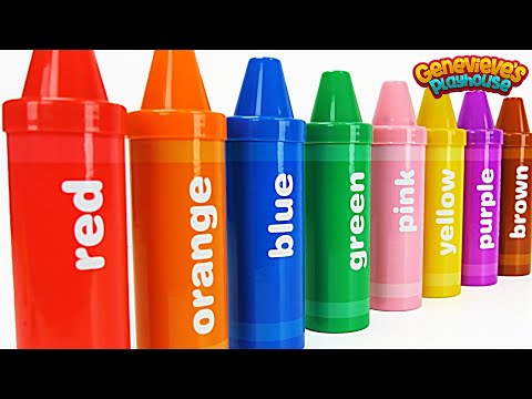 Best Learning Video for Toddlers Learn Colors with Crayon Surprises!