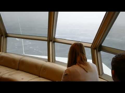 Cruising Sydney to New Zealand. Rough water. Spray hits 11th floor window.