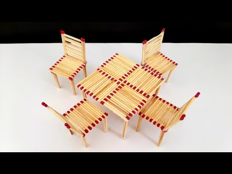 A cool idea for crafts, match table and chairs | Making cool match table and chairs