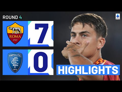 Roma-Empoli 7-0 | Giallorossi cruise to massive win: Goals &amp;amp; Highlights | Serie A 2023/24