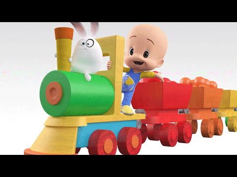 Learn with Cuquin and the Magic colorful train | Educational videos