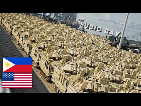 Thousands of US Military Vehicles and Equipment Arrive in Subic Bay, Philippines