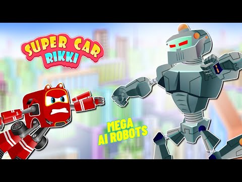 Rikki's SuperCar Race to Stop the Mega Monster Robo from Destroying the City!