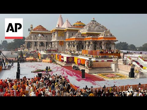 India&rsquo;s PM Modi inaugurates controversial Hindu temple in Ayodhya, built on historic mosque site