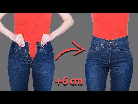 How to upsize jeans in the waist to fit you perfectly - the simplest way!