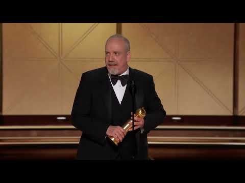 Paul Giamatti Wins Best Male Actor &ndash; Motion Picture &ndash; Musical/Comedy I 81st Annual Golden Globes