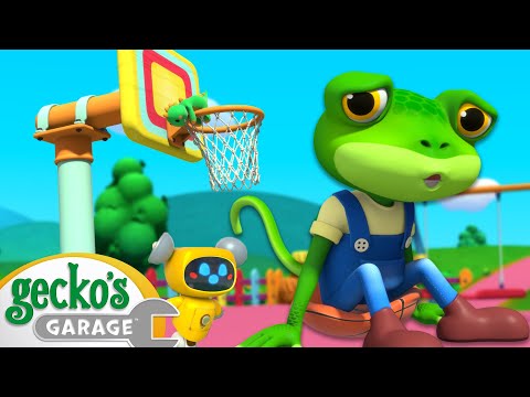 Basketball Boo Boo | Go Gecko's Garage! | Kids Cartoons