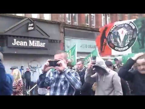 REPUBLICAN'  PARADE BELFAST CITY CENTER 24TH 4TH 2016