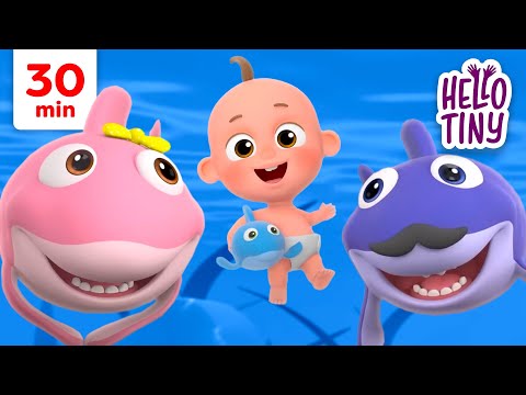 Baby Shark| Best Kids Songs Collection | 30 min | Hello Tiny Nursery Rhymes for Kids