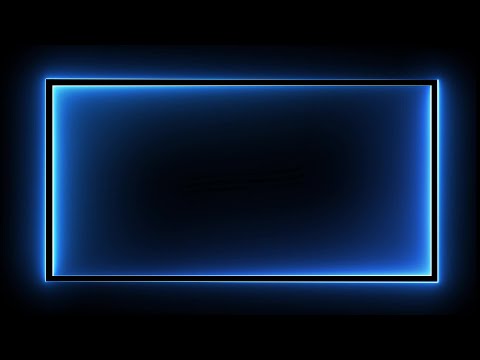 Frames template video | Glowing frame black screen | Neon light border