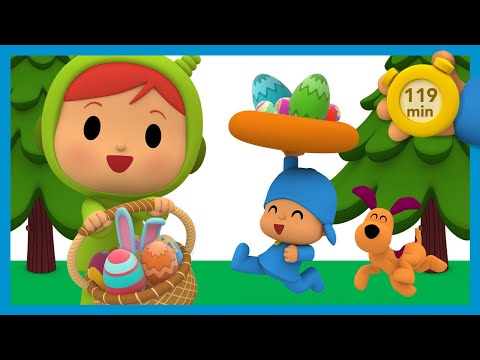 😋 POCOYO E NINA - Ovos de Pascoa de chocolate [119 minutos] | DESENHOS ANIMADOS para crian&ccedil;as