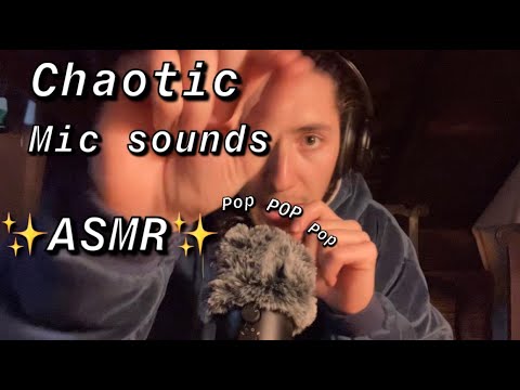 ASMR | Chaotic and comfy mic sounds (plucking tapping scratching + more)