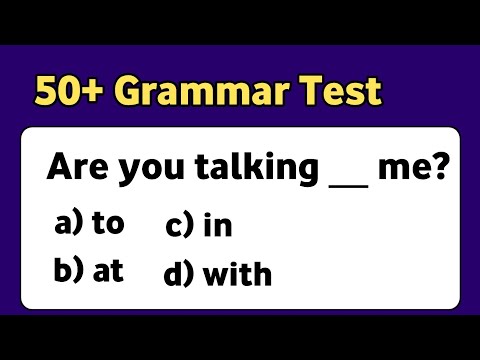 50+ Grammar Test | English Grammar Quiz | 10 English Quiz