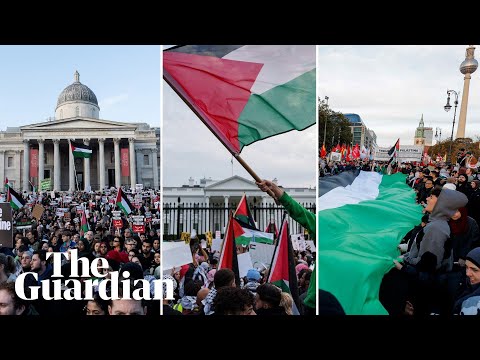 Pro-Palestine protests take place in cities around the world