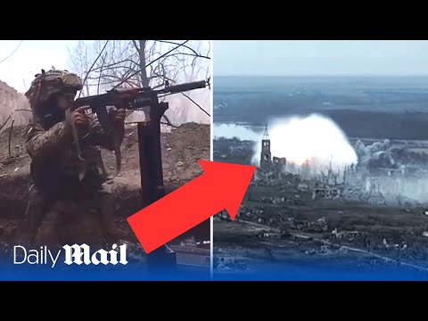 Fearless Ukraine soldiers fight tanks and survive Russian flamethrower rocket strikes in Donetsk