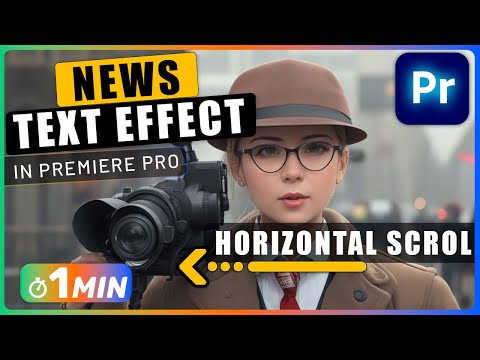 How to Create HORIZONTAL SCROLLING Text in Premiere Pro