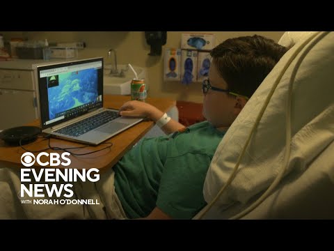 Robot gives aquarium tour for hospitalized children