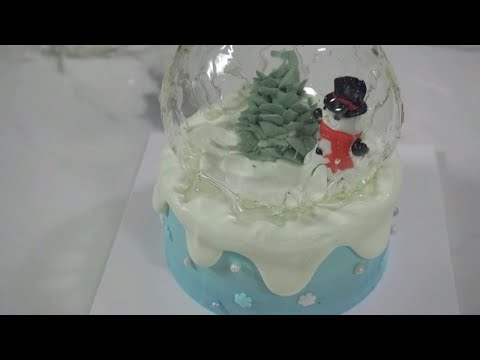 크리스마스 케이크 | Snow globe cake | Christmas Cake