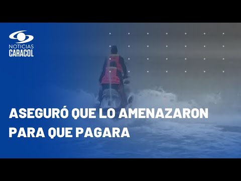 M&aacute;s denuncias de turistas en Cartagena: hombre dice que le alquilaron un jet ski sin gasolina