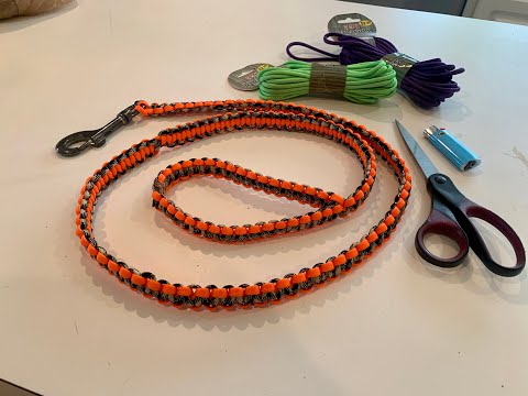 Paracord Dog Leash DIY Cobra Weave