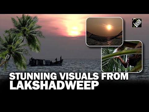 Stunning morning visuals from Lagoon Beach in Lakshadweep