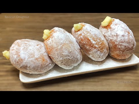 BAVARIAN CREAM DONUTS / CUSTARD DONUTS Recipe