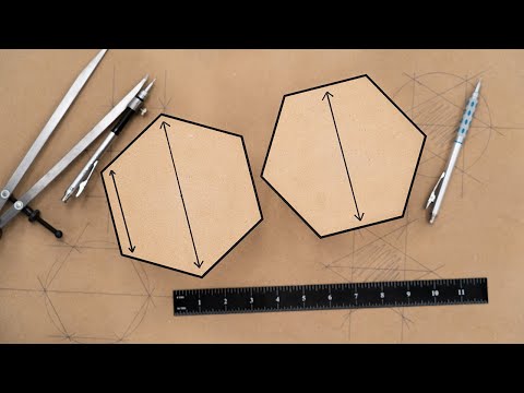 The ONLY Hexagon HOW-TO You'll Ever Need / How to Draw a Hexagon With or Without a Compass