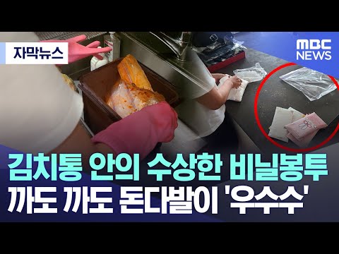 [자막뉴스] 김치통 안의 수상한 비닐봉투.. 까도 까도 돈다발이 '우수수' (2023.12.22/MBC뉴스)