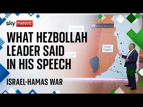 Israel-Hamas war: Hezbollah leader warns of possible escalation