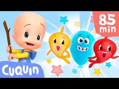 Colorful balls! Learn the colors with Cuquin and his balloons and more | Educational videos for kids