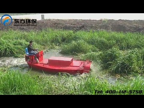 Water Hyacinth harvester with crusher