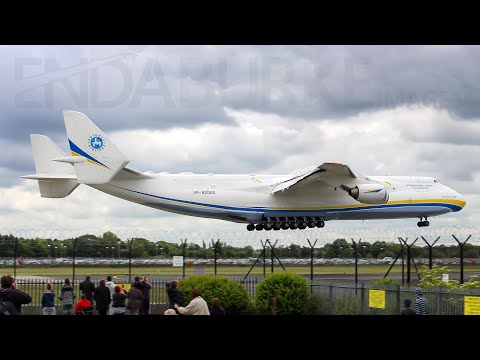 Antonov AN225 arriving at Manchester Airport on the 24th June 2013