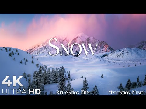 SNOW &bull; Winter Relaxation Film 4K - Peaceful Relaxing Music - Nature 4k Video UltraHD