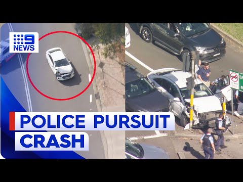 Couple arrested after police pursuit across Sydney | 9 News Australia