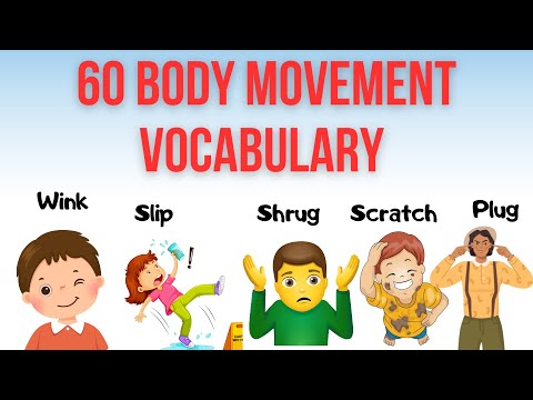 Lesson 3:   60 Body movement and sounds Verbs Vocabulary in 6minutes | Pictionary | Simple English