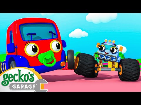 Monster Truck Boo Boo | Baby Truck | Gecko's Garage | Kids Songs