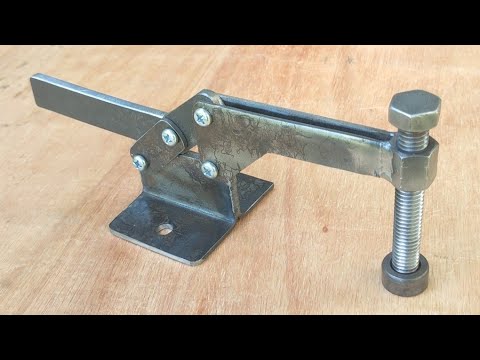 Few people know how to make a toggle clamp from an iron plate