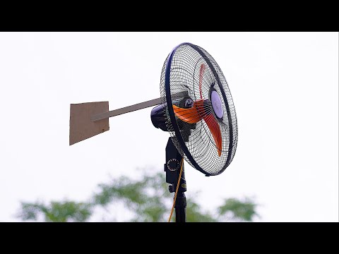 DIY Wind Turbine Generator from old Fan