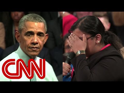 Emotional student comes out to Obama