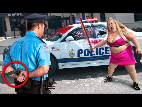 Karen Messes With The Wrong Police Officer... (INSTANT KARMA)